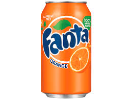 Photo of a Fanta can.