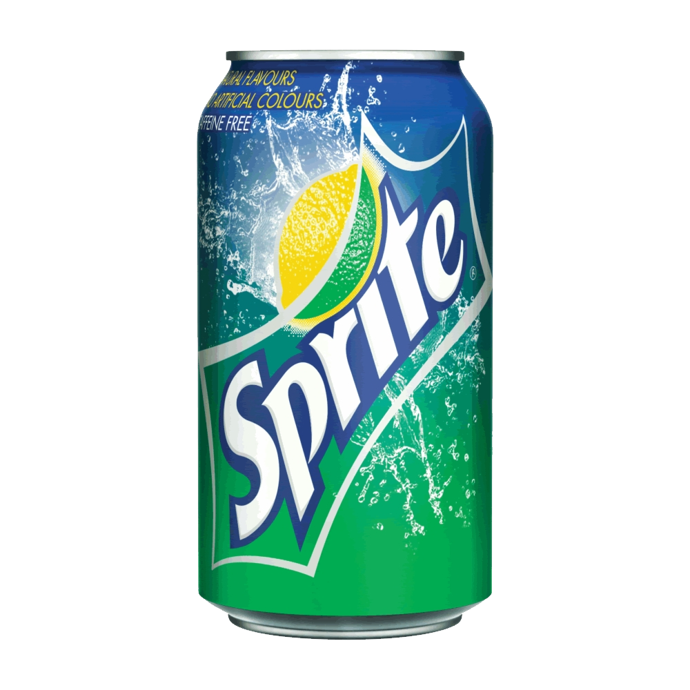 Photo of a Sprite can.